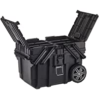 Keter 233743 Job Box - Carro Horizontal- Negro- 62.6 x 35.3 x 39 cm